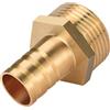 oumuik Raccordo filettato per tubo flessibile 1 pollice maschio x 3/4 pollici, raccordo per tubo flessibile diesel in ottone