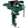 Nuovoware Morsa da Banco Falegname 70mm, 360° Girevole Morsa da Tavolo Morsetto da Banco Professionale Strumenti per Falegnameria Carpenteria in Acciaio Robusto Accessori Industriali, Verde Scuro