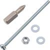 AERZETIX Kit fissaggio M3x60 mm / 50 viti metalliche / 50 dadi esagonali / 100 rondelle piatte / 1 utensile 1/4 PZ1