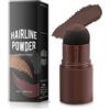 Hnonoxy Polvere per Attaccatura dei Capelli, Copertura dell'attaccatura dei Capelli - Impermeabile/Resistente Sudore, Ombretto Correttore per Coprire Radice Capelli Riempire Capelli Diradati (Dark Brown)