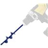 Tivoly - Punta per trapano - Ø 40 mm & L220 mm - Acciaio inossidabile - Asta esagonale Ø 8 mm - Punta da giardino - Perforazione del suolo facile e veloce - Per piantare fiori e arbusti
