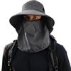 TAGVO Cappello da Sole a Tesa Larga per Uomo e Donna, UPF 50+ Protezione UV Cappello da Pescatore con Aletta per Il Collo Staccabile, Traspirante Cappelli da Escursionismo con Coulisse per All'Aperto