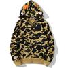 Yumenam Uomo Felpa con Cappuccio Stampa Testa di Squalo Cerniera Giacca con Cappuccio Cardigan Manica Lunga Hip Hop Tops Sweatshirt Camouflage Cappotto con Cappuccio