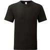 Fruit of the Loom Iconic T - Maglietta da uomo, taglia S - 5XL, confezione da 3 Nero XXXXXL
