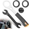 Zamety Attrezzo per bicicletta Centerlock, chiave a pedale per bicicletta, con chiave Centerlock, compatibile con Shimano Hollowtech II/BB9000, BBR60, M8000, RaceFace, Cinch, BBR60 per biciclette