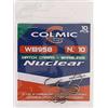 Colmic - 10 Ami da Pesca WB958 Match Carpa in Acciaio Carbonio Bronze, Taglia 18 - Flatted, Forced, Barbless - Robusti e Precisi per Carpa e Pesca Tecnica - Prodotto Ufficiale Colmic