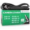 MoovMoov Camera d'aria per Pneumatici 70/90-14, 70/100-14, 80/80-14, 90/70-14, 2.50-14 e 2.75-14 - Scooter, Pit Bike, Mini Moto Cross, Ciclomotore, Dirt Bike - 14 pollici