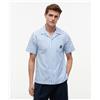 Tommy Hilfiger Camicia a maniche corte Paper Touch Blue Spell Uomo