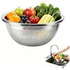 Leopacat Colapasta,Scolapasta Acciaio Inox Colini Cucina Gocciolatoio | Setaccio Microforato Per Lavare Verdure, Frutta, Insalate E Pasta Drenaggio Veloce Lavabile In Lavastoviglie Diametro 26Cm