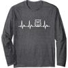 Design with Gufo Gufo Il Mio Cuore Batte per i Gufi Donna Maglia a Manica