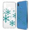 NALIA Custodia compatibile con Huawei P20 Lite, Cover Protezione Silicone Trasparente Sottile Case, Gomma Morbido Telefono Cellulare Ultra-Slim Protettiva Bumper Guscio, Designs:Snowflakes