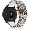 SeNool 18mm Cinturino per Huawei Watch GT 6/GT 5/GT 4 (41mm) /GT 5 Pro/Watch 5 42mm, Silicone Cinturini per Garmin Venu 4/Venu 3S (41mm)/Forerunner 265S/255S/255S Music/Vivoactive 4S 40mm-Leopardo