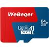 WeBeqer WeBeger Scheda di Memoria MicroSD, 64 GB, U3 A1, Classe 10, XC