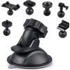 CLKE Dashcam, supporto a ventosa, supporto per navigatore auto, con 6 tipi di adattatore a 360 gradi, supporto a ventosa per videoregistratore su parabrezza e cruscotto