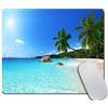 JIMOWANG Ocean Island Surfing Beach ScenicGaming Mouse Pad Smooth Surface Mousepad Rubber Mouse Pad Pad Pad 9.5 X 7.9 pollici