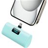 HETP Power Bank 5200mAh, Ultra-piccolo&Ultra-compatto Caricatore Portatile USB C PD Ingressi&Uscite Mini Powrbank Batteria Esterna per iPhone 17/16/15 Android Samsung Galaxy Note Huawei iPad Pro/Air-Bianco