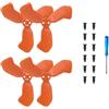 Taoricen Eliche per DJI NEO 2, Drone Pale di ricambio, Protezione Staffa Accessori, Set da 2 (Arancione)