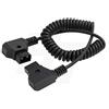 HangTon D-tap P-tap Prolunga a spirale maschio-maschio per batteria Anton Bauer V-Mount con attacco dorato