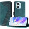 YIRRANZD Custodia per Honor X7a, Cover a Libro in Pelle PU con Slot Cart e Silicone TPU Bumper, Flip Caso Portafoglio Cover per Honor X7a (Verde)