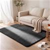 VOUNOT® Tappeto Morbido a Pelo Corto 120x160 cm, per Salotto e Camera da Letto, Lavabile in Lavatrice, con Doppio Sistema Antiscivolo, Stile Moderno, Antracite