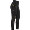 Equestro Leggings donna slim fit inserti micro mesh EQUESTRO