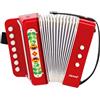 Janod - Fisarmonica Gioia - Strumento Musicale per Bambini - Giocattolo Musicale di Imitazione - Con Cinghia di Sostegno - Dai 3 Anni, J07654