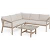 Bizzotto Set salotto angolare Kalimera Timber