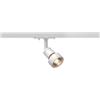 SLV PURI spot per binario monofase 230V, QPAR51, bianco, max. 50W, incl. adattatore monofase