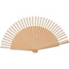 Mopec W193.01 - Ventaglio in legno naturale e tessuto, 23 cm, confezione da 6