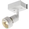 SLV lampada a plafone da parete e soffitto PURI 1 / illuminazione da parete e soffitto per interni, lampada a plafone, lampada a plafone da parete, faretto da soffitto / GU10 50W bianco