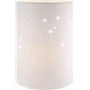 GILDE Prickel 32318 - Lampada da tavolo a forma di fiore, decorazione - altezza 28 cm, colore bianco, altezza 28,5 cm