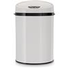 ECHTWERK Cestino per Ufficio/Bagno/Toilette, Cestino a sensore, Cestino Elettrico, Sensore di Movimento a infrarossi, Corpo in Acciaio Inox, capacità 9 Litri, Bianco Acciaio Inox