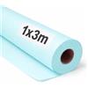 OFITURIA Papel Kraft Azzurro Pastello - Rollo 1x3m - 1 Rotolo - Carta da pacchi e carta da regalo, carta da imballaggio per spedizioni e fai-da-te, resistente e facile da tagliare