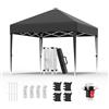 Devoko Gazebo 3x3 Pieghevole Impermeabile UPF50+, 3 Altezze Regolabili, Gazebo da Giardino Tende per 8-10 Persone, Gazebo Pieghevole con Borsa da Trasporto, per Giardini, Mercati, Feste, Grigio