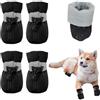LEPGUYO 2 Coppie Scarpe Cane Impermeabili Taglia L, Antiscivolo Protezione Zampe, per Cani Medi-Grandi 16-25lbs, Primavera-Estate