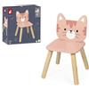 Janod - La Mia Prima Sedia Per Bambini In Legno Gattino