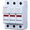 Ettroit Portafusibile per impianti elettrici modulare DIN supporto per fusibile cilindrico 3P base RT18-32 Ettroit