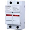 Ettroit Portafusibile per impianti elettrici modulare DIN supporto per fusibile cilindrico 2P base RT18-63 Ettroit