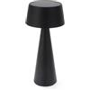 M mimotec Lampada da tavolo Led Touch House 3W Nera portatile ricaricabile energia solare Bianco caldo 3000K M mimotec