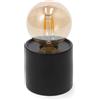 M mimotec Lampada da tavolo Led Ditadi 1W Nera a batteria Bianco caldo 2500K M mimotec