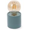 M mimotec Lampada da tavolo Led Ditadi 1W Celeste a batteria Bianco caldo 2500K M mimotec