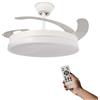 M mimotec Lampadario Ventilatore da soffitto Olga 36W Bianco illuminazione Led CCT regolabile con telecomando M mimotec