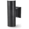 M LEDME Applique da parete Tube Nero IP54 2 x GU10 M LEDME