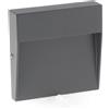 iSG Lighting Segnapasso Led Plum 3W Grigio a superfice Quadrato IP54 CCT temperatura colore regolabile iSG Lighting
