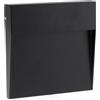 iSG Lighting Segnapasso Led Plum 6W Nero a superfice Quadrato IP54 CCT temperatura colore regolabile iSG Lighting