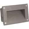 M LEDME Segnapasso Led Desan 7W Nero da incasso a parete Rettangolare IP65 Bianco caldo 3000K M LEDME