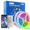 M LEDME Kit Striscia Led 24V 780W SMD 5050 30 metri IP20 con telecomando RGB M LEDME