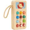 Mentari cellulare del telefono giocattolo in legno per bambini in età prescolare