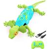 Kizmyee Geco Telecomandato, Lucertola Telecomandata con Occhi a Led Luminosi | Movimento Su Pavimenti e Pareti, Ruotabile a 360°, USB-C, Regali Giocattoli interattiviper para Bambini 3 4 5 6 7 8 9 Anni