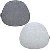 DuneDesign Set di 2 Cuscini per Sedia in Feltro - 40x37x0,8 Cm - Forma Ovale - Protezione Stabile per Seduta - Isolamento Termico - Comfort Duraturo per Cucina Terrazza Giardino - Facile da Pulire